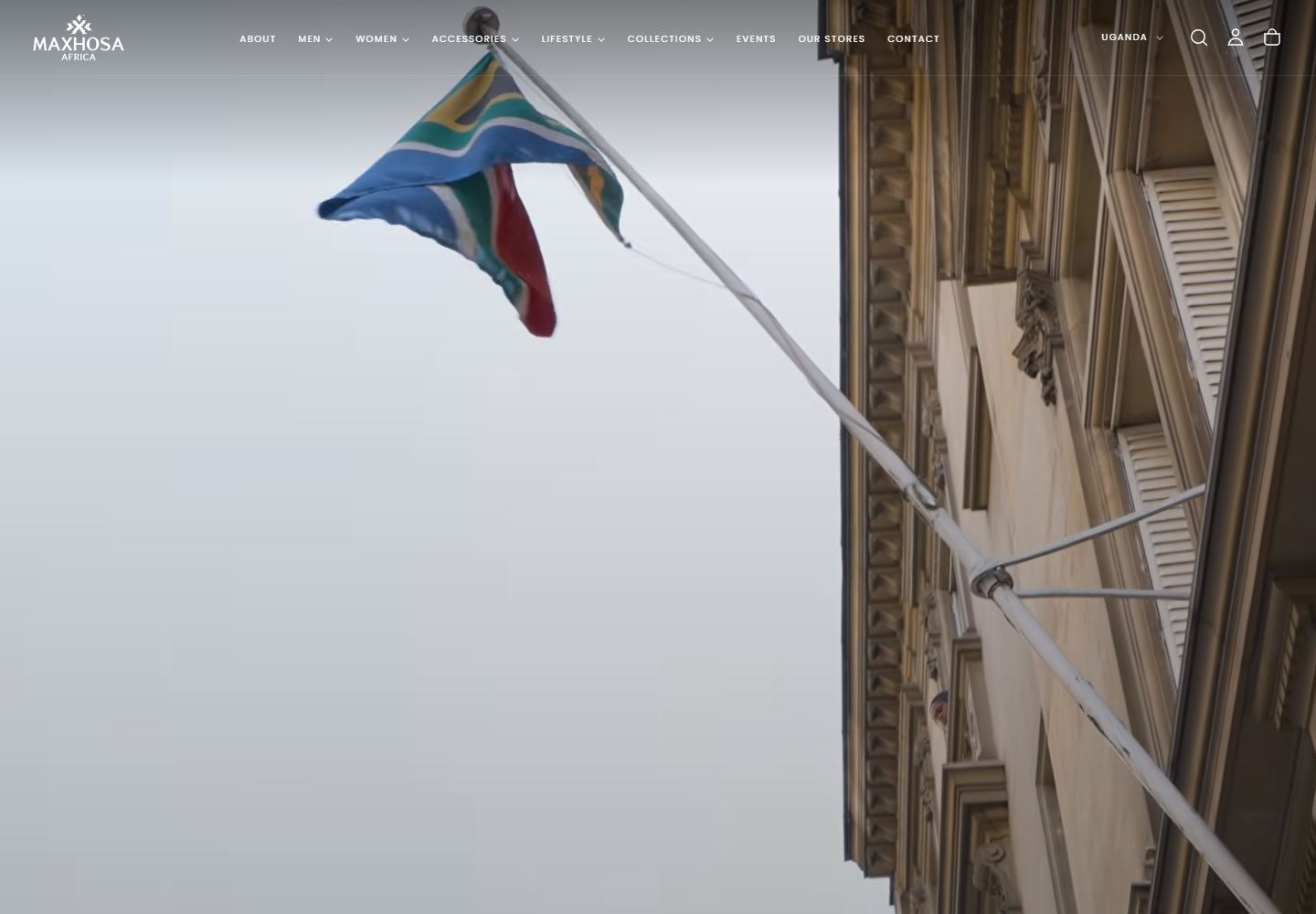 MAXHOSA AFRICA website homepage screenshot