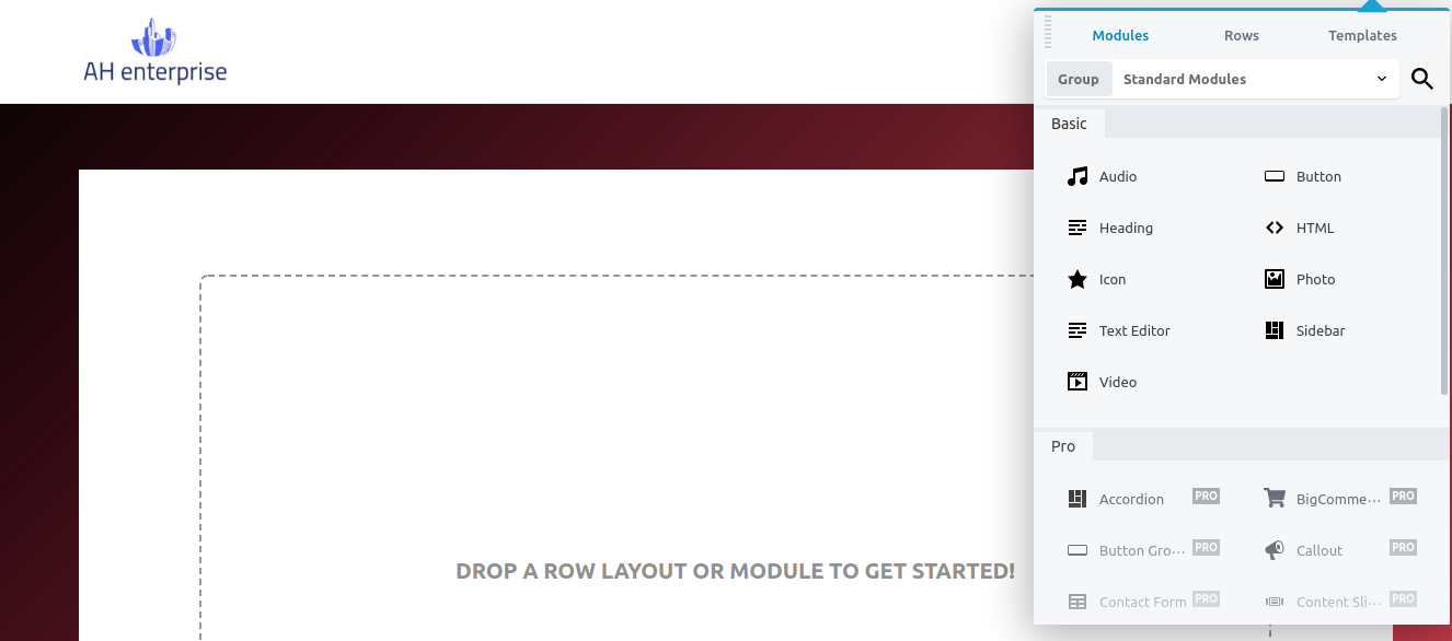 Create a custom WordPress page with beaver builder