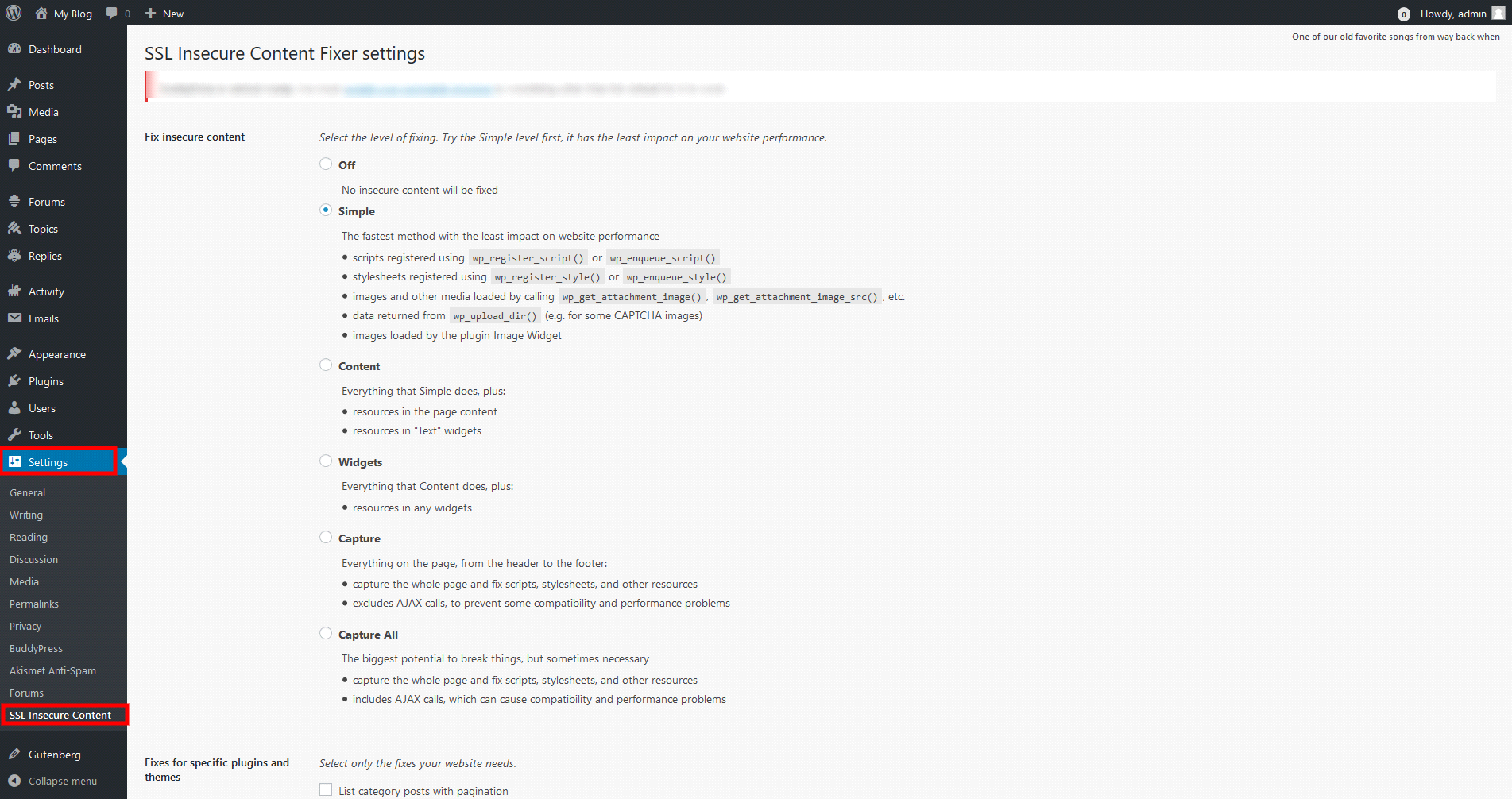 Mixed Content issue