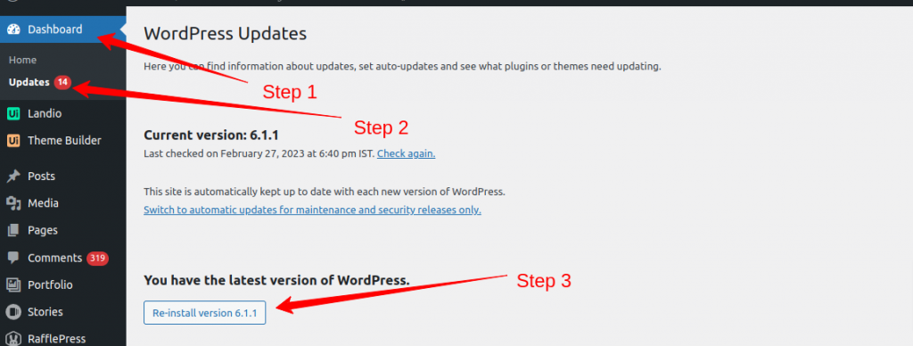 WordPress-Updates-‹-ServerAvatar-—-WordPress