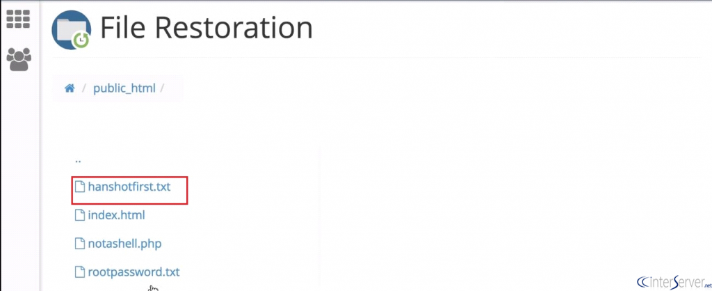 File Restoration