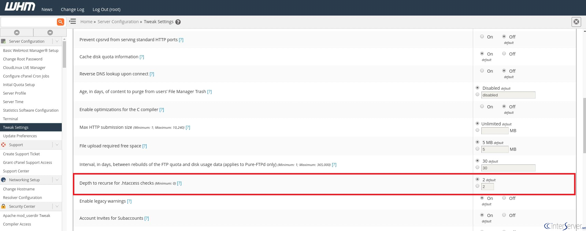 prevet htaccess modification