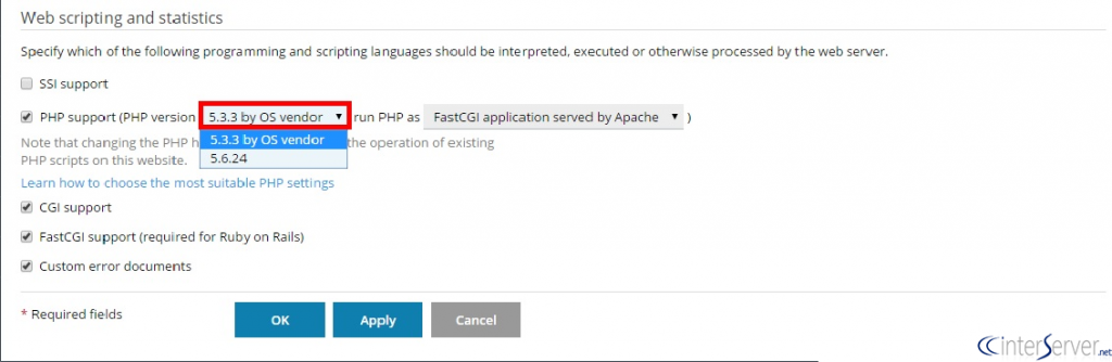 change-php-version