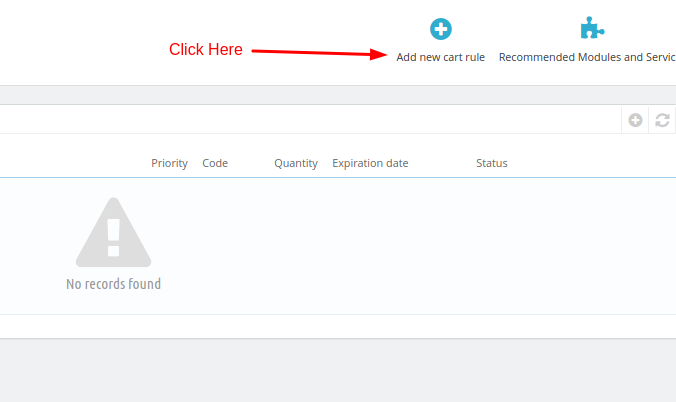Create a Cart Rule in Prestashop