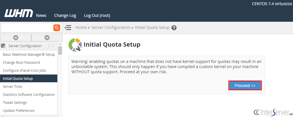 Initial Quota Setup2