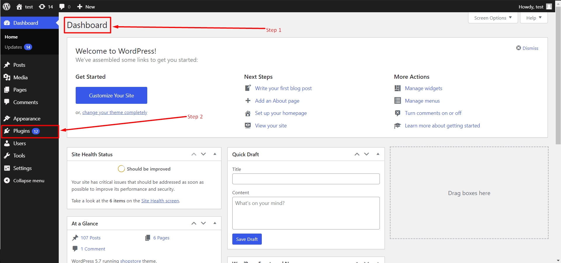 Install a new plugin in WordPress
