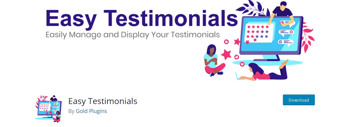 Easy testimonial plugin for WordPress