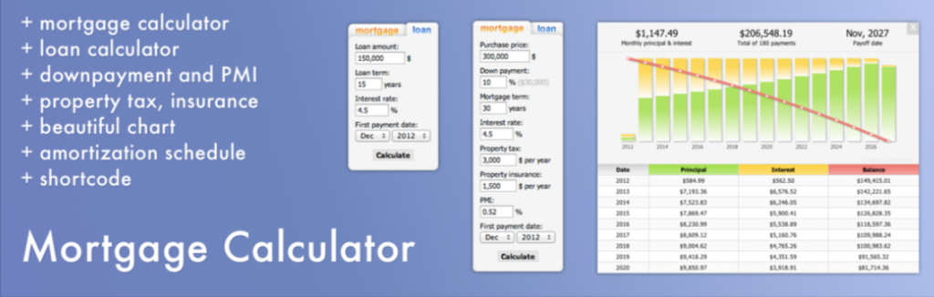 Mortgage calculator