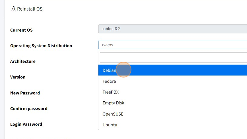 How to Re-install the OS on a VPS - Step 6