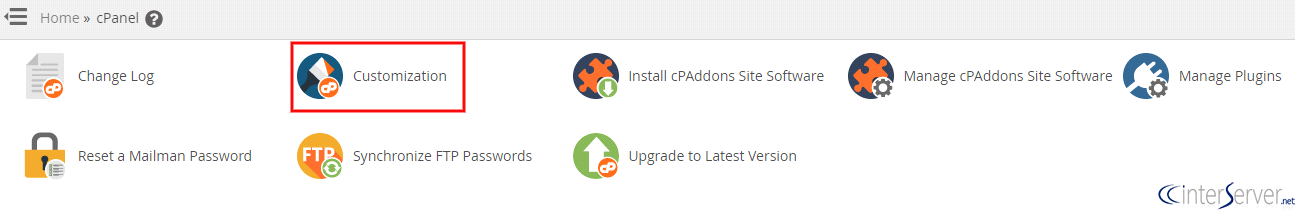 cPanel customization