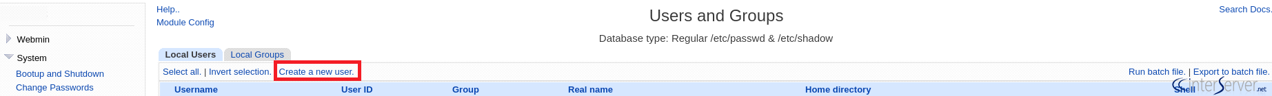 Create mail account