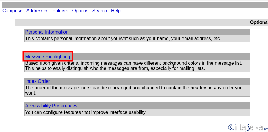 Message highlighting