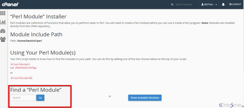 How to Install Perl Module in cPanel
