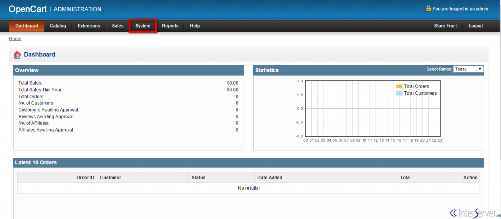 Manage layouts in OpenCart