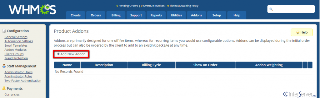 Product Addons