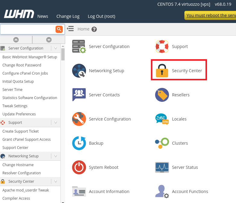 Compiler Access on WHM