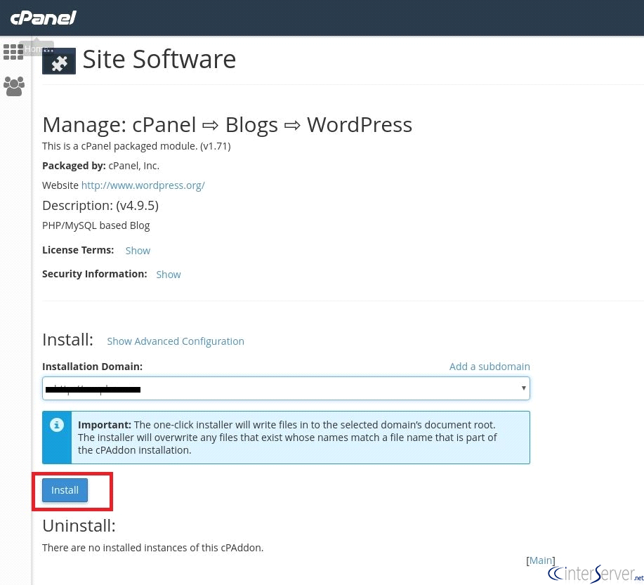 Install WordPress
