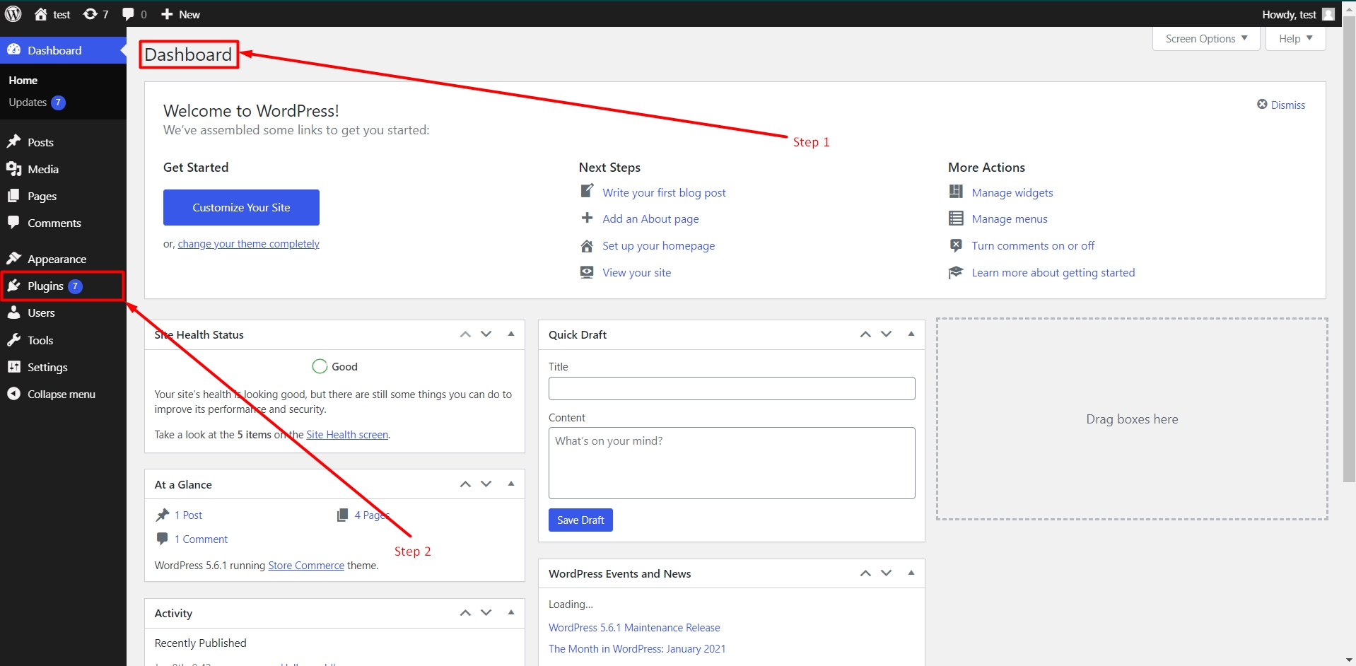 Get a plugins list in WordPress