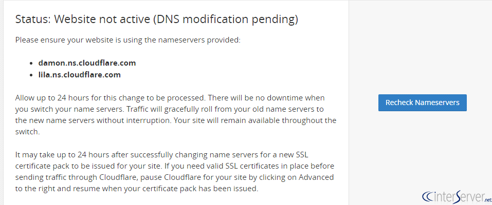 Create cloudflare account