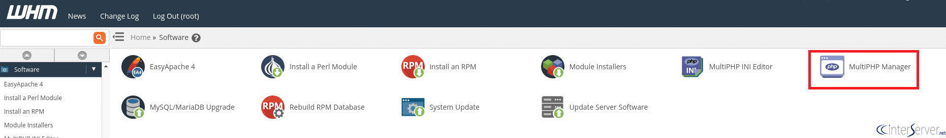 Change PHP Versions