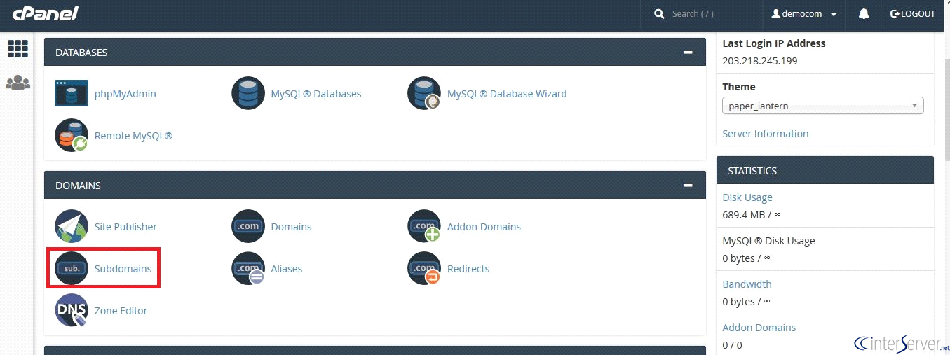 cPanel proxy
