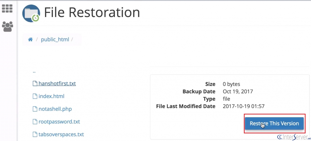 File Restoration