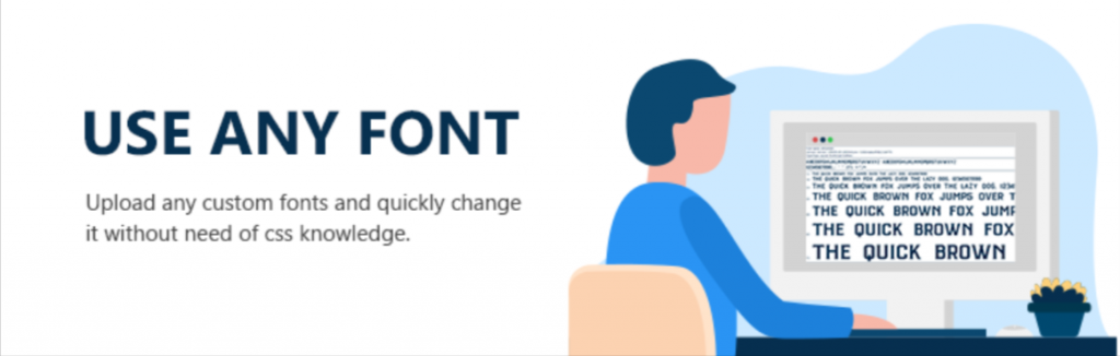 Use Any fonts