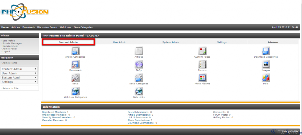 Manage Article Categories