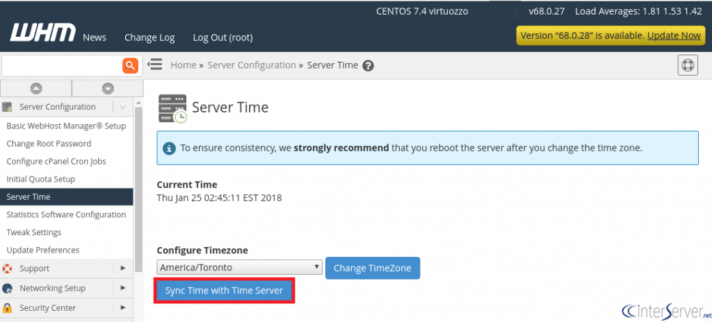 Server Time