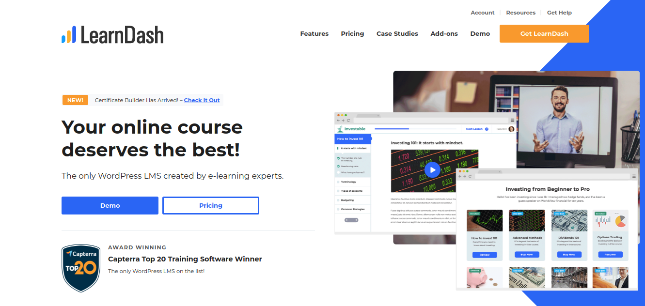 LearnDash - Your Online course deserves the best!