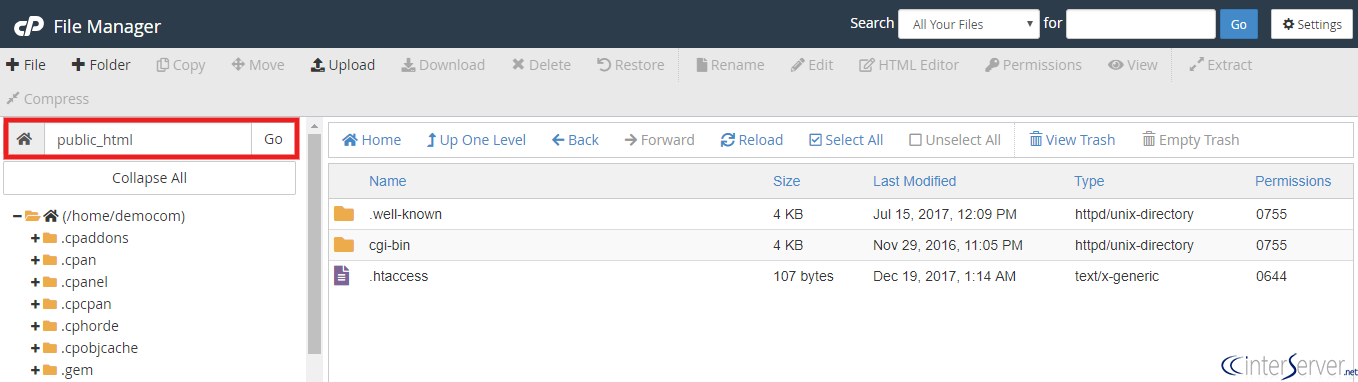public_html directory