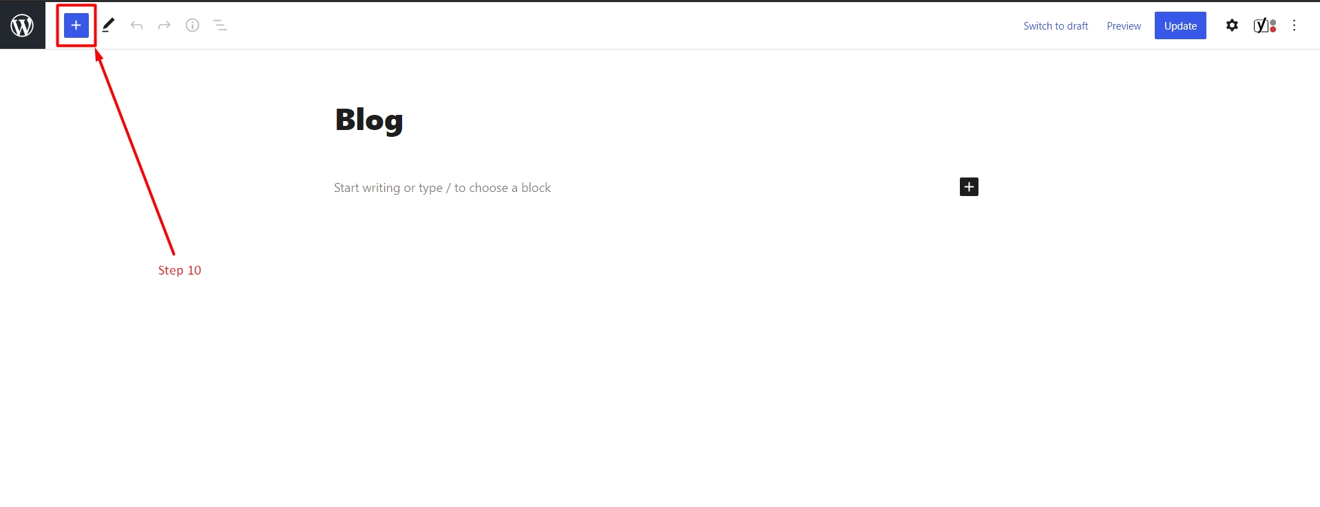 Edit page in WordPress