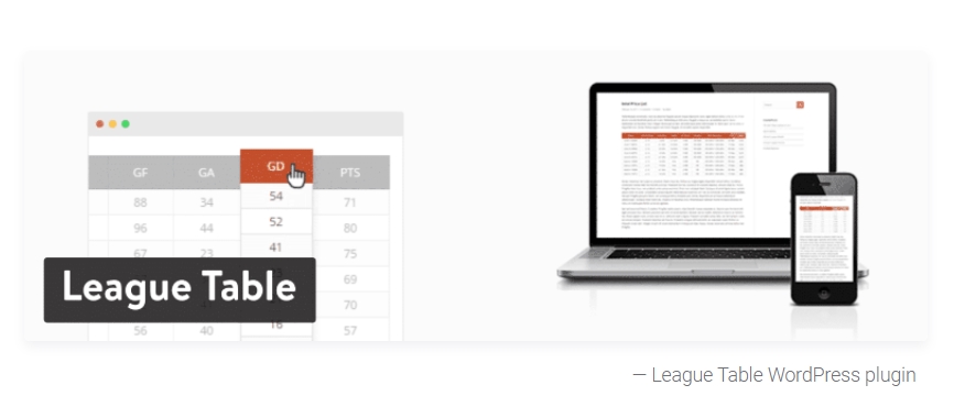 League Table - The highly customizable table plugin for WordPress