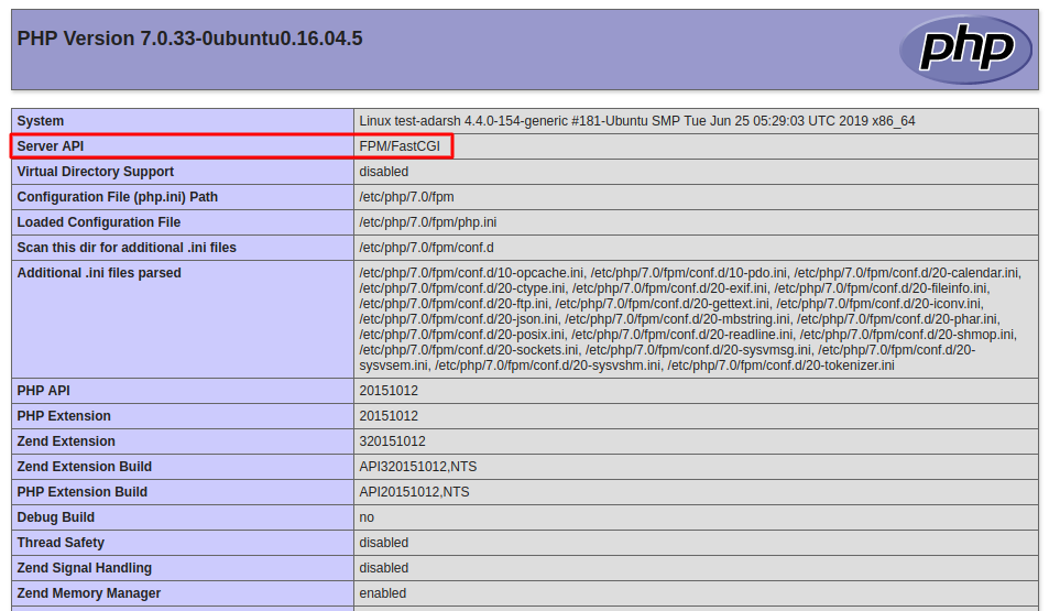 Apache with PHP FPM and FastCGI