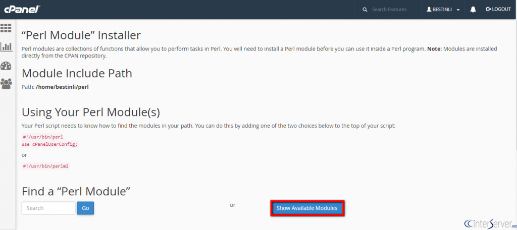 Install Perl Module