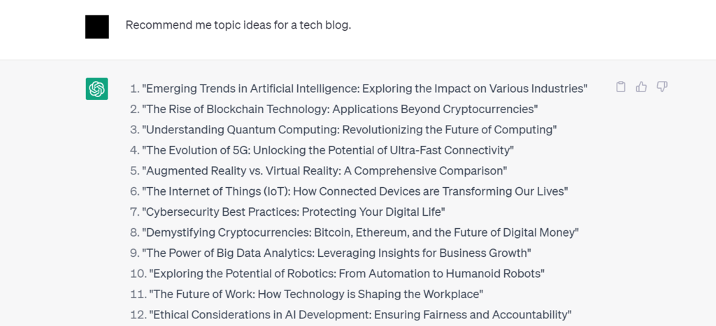 Using ChatGPT for Blogging and Content Optimization screenshot 1