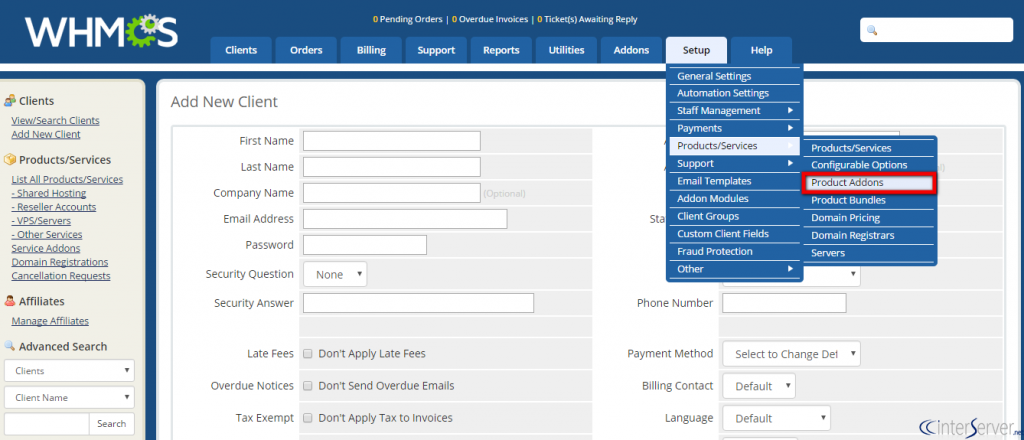 Product Addons