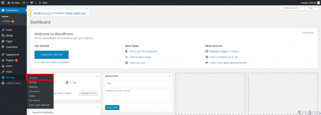 Change site language