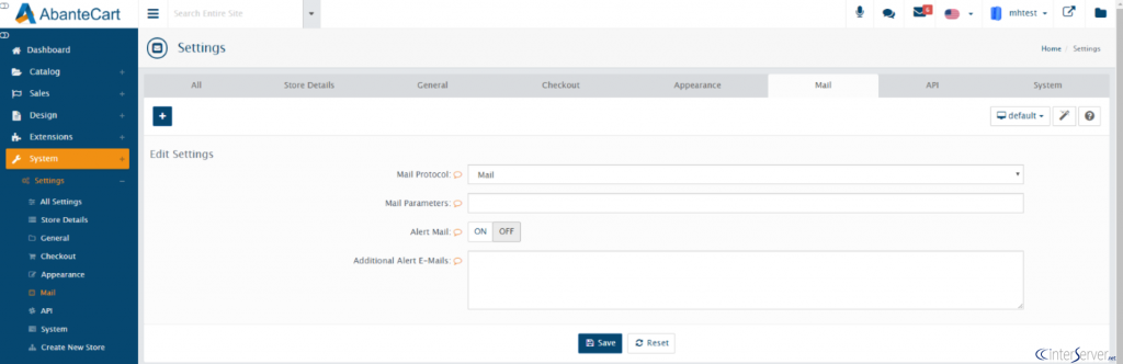 SMTP Settings