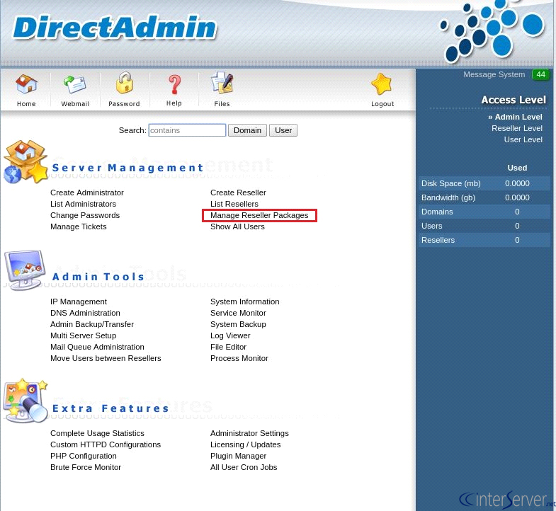 Add reseller account