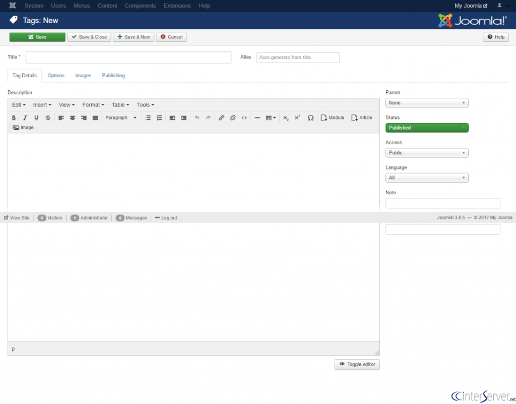 Create Tags