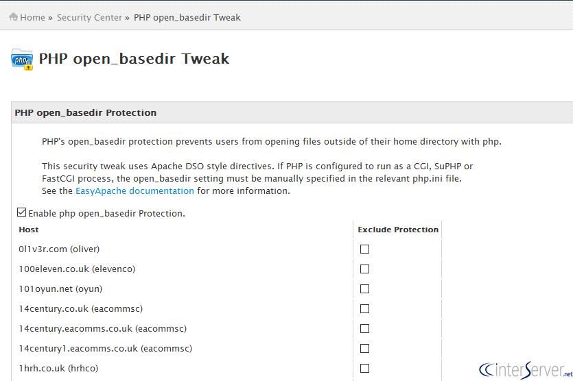 PHP open_basedir