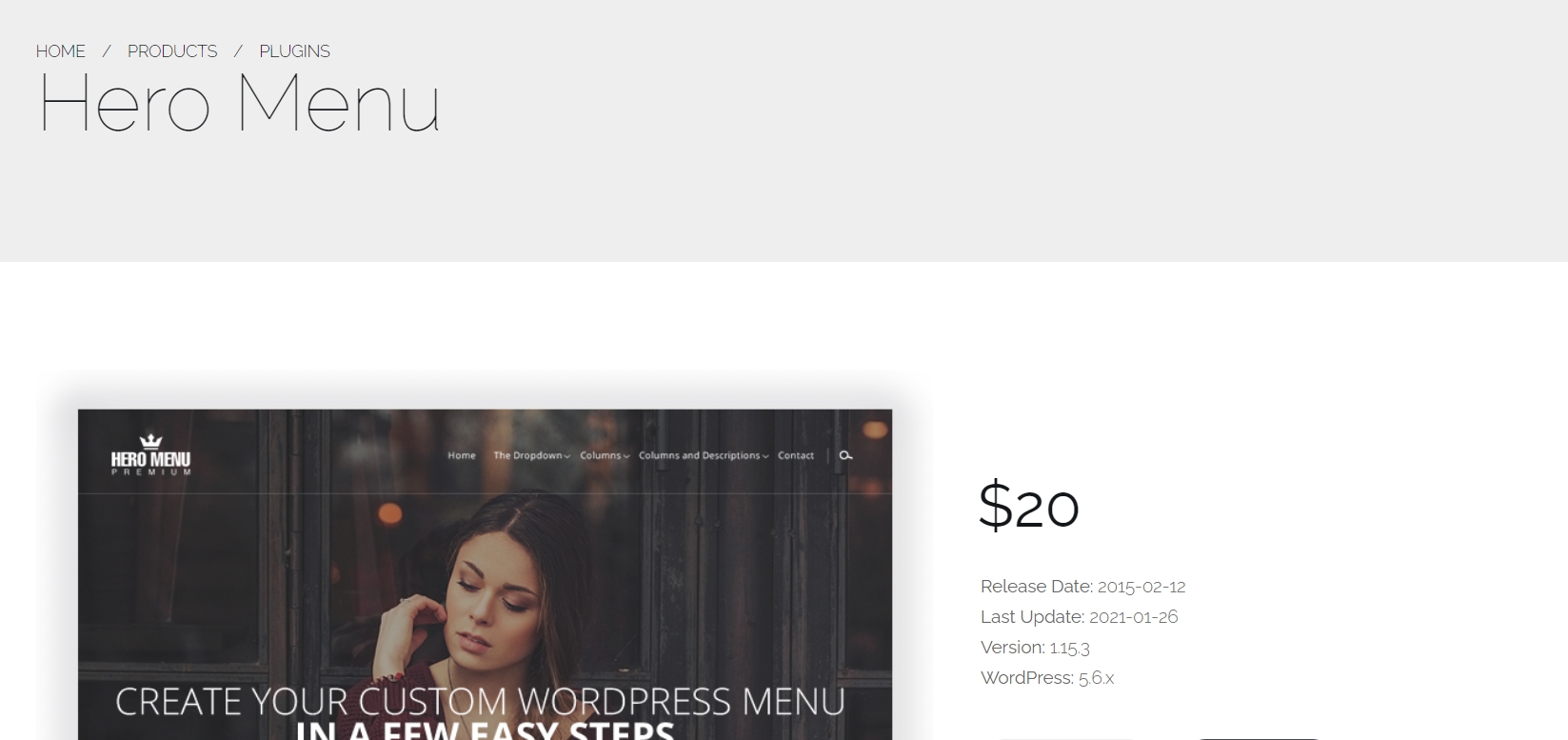 Hero Menu - Responsive WordPress Mega Menu Plugin