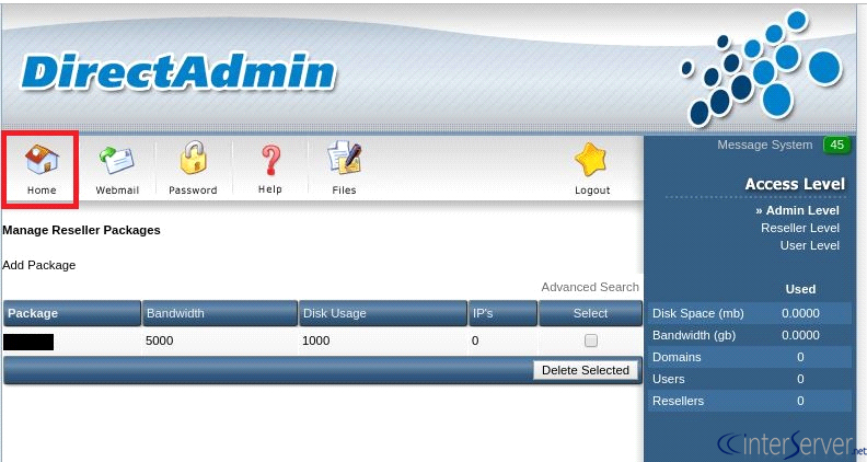 Add reseller account