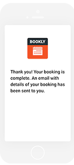 Booking confirmation in Bookly