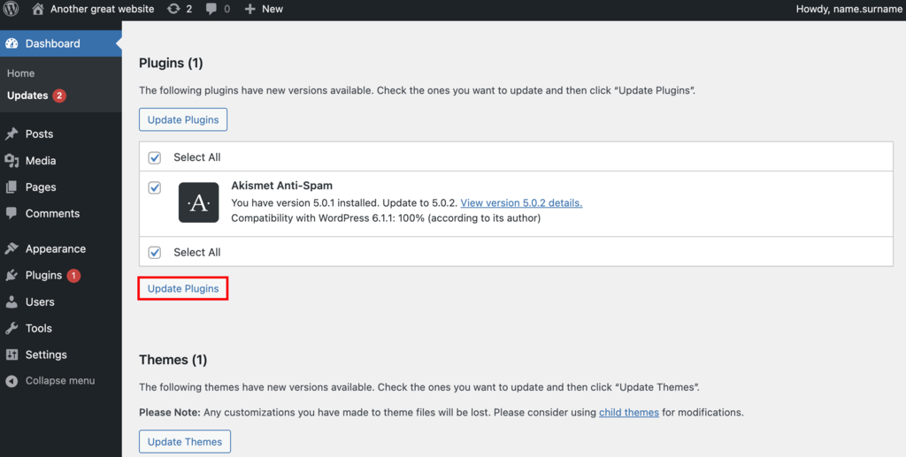 Simple Ways to Update Your WordPress Site screenshot 4