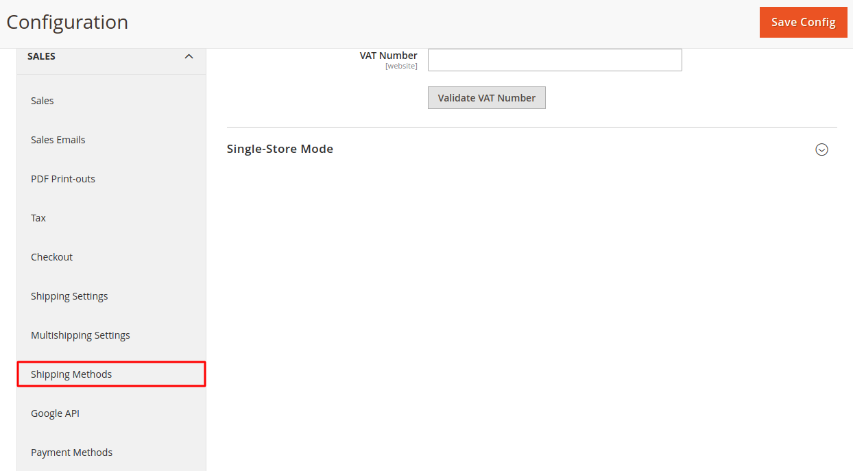 Free Shipping in Magento - Step 2