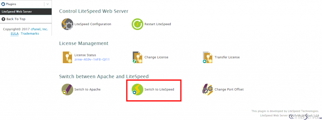 Install Litespeed