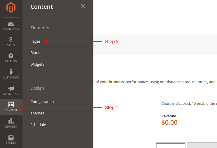 Change store title in Magento
