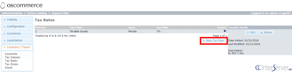Tax Rate